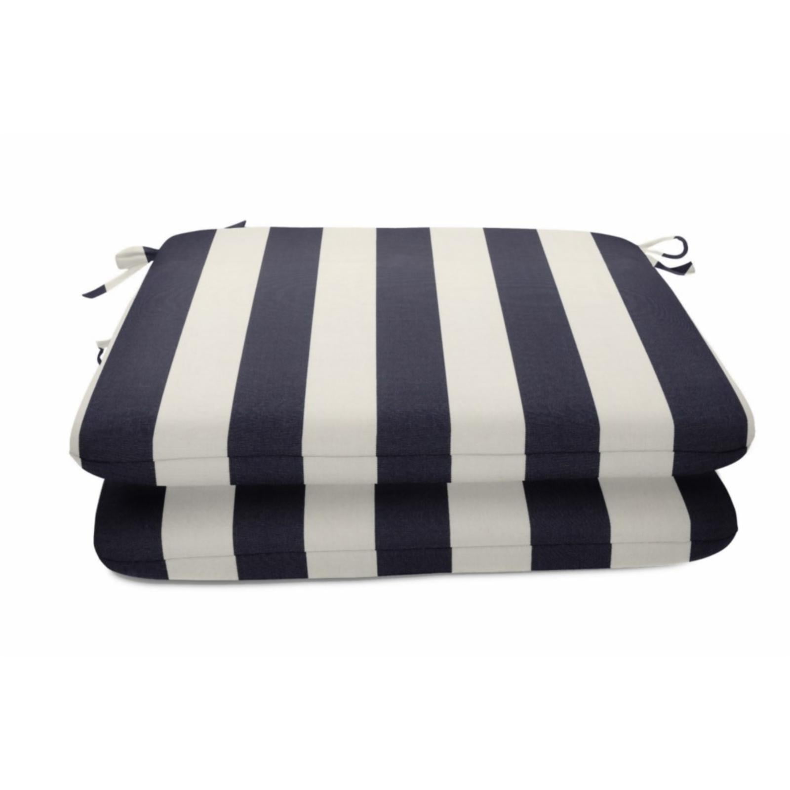 Casual Cushion Sunbrella 20 x 18 in. Maxim Striped Outdoor Seat Pad