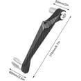 thumbnail image 2 of Universal 7/8in 22mm CNC Aluminum Handlebar Brake Clutch Lever Hand Guard Protector(Silver), 2 of 5