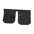 thumbnail image 3 of Bolsa de herramientas para electricista, bolsa de jardinería multiusos, de herramientas para cinturón, ligera, con múltiples bolsillos, color negro,, 3 of 8