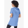 thumbnail image 3 of Woman Within Plus Size Short-Sleeve Hoodie, 3 of 5