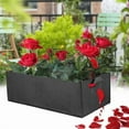 thumbnail image 4 of ODOMY 5PCS Rectangle Raised Plant Bed Garden Planter Elevated Vegetable Box Breathable Planting Grow Bag, 4 of 14