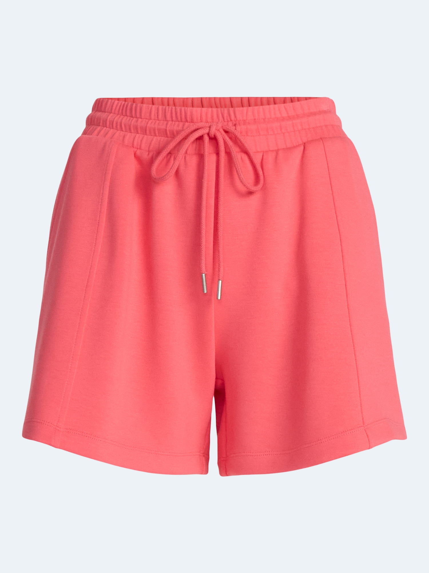 Scoop Women's and Women's Plus Scubaknit Seamed Shorts, 4.5'' Inseam, Sizes XS-4X