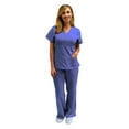 thumbnail image 1 of Ultra Soft Stretch Junior Mock Wrap Medical Scrub set 8119 9120, 1 of 3