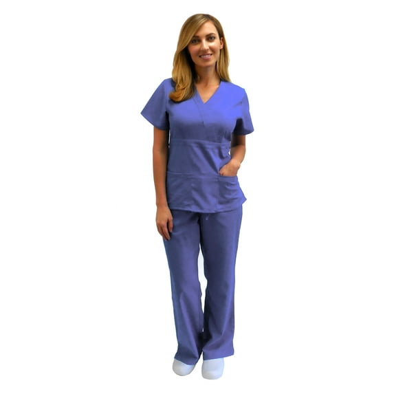 Ultra Soft Stretch Junior Mock Wrap Medical Scrub set 8119 9120