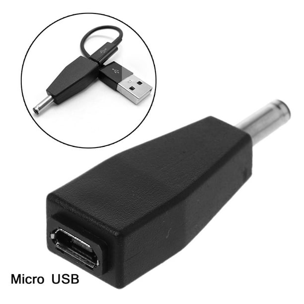Micro USB Female To DC 3.5x1.35mm Male Plug Jack Converter Adapter Charge For USB HUB LED - Walmart.com