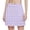 Purple, variant on QTBIUQ Girls Athletic Skort Fake Two Piece Skirt Grid High Waist A-Line Solid Color Skirt for Running Tennis Casual Play Outfit