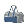 thumbnail image 2 of Foldable Pet Cats Carrier for Small Medium Pet Carriers up To15lbs, Soft- Sided Puppy Cat Bag Portable Travel Cat Bag,18x10x10 In,Blue, 2 of 6