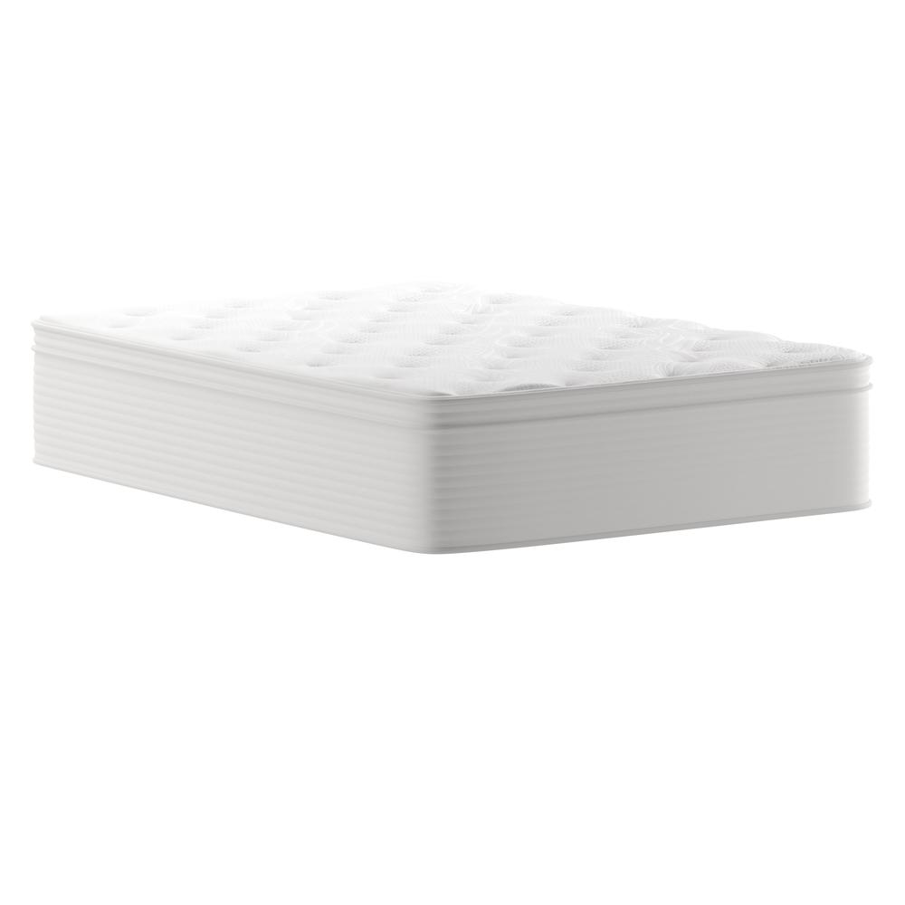 Flash Furniture Vista Commercial Foam & Polyester Fabric Full Mattress in White