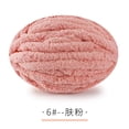 thumbnail image 1 of Xiao Hua 1 paquete de hilo de terciopelo de chenilla para tejer, grueso y cálido, para tejer a ganchillo, para manualidades, bolsos, suéteres, muñecas, 250 g, color rosa piel., 1 of 4