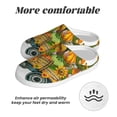 thumbnail image 6 of KLL Thanksgiving Truck Pattern Adult Unisex Cozy Slippers,Fuzzy Slip-on Slippers TPR Sole Slippers Comfort Plush Home Footwear for Indoor & Outdoor-46/47, 6 of 7