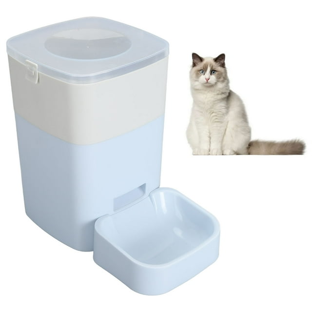 Smart Design Large Capacity Automatic Pet Feeder, Cat Feeder Pet Food Dispenser Smoother Food Delivery Small Pet Food Bowel with App Remote Control for Home