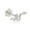 White, variant on AVORA 14K White Gold Snake Cartilage Piercing Flat Back Earring Body Jewelry (18 Gauge)
