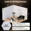 thumbnail image 6 of 18 Pack Hexagon Acoustic Panels, TONOR 12"x 10"x 0.4" High Density Sound Proof Panels for Walls, Sound Dampening Insulation Treatment Wall Panels, Sound Absorbing Padding for Studio, Office, Home, 6 of 8