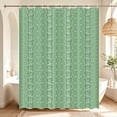 thumbnail image 4 of YHRUWN Boho Sage Green Shower Curtain and Rug Sets, 16-Piece Vintage Floral Bathroom Sets with Hooks, Waterproof Fabric Bathroom Decor Set, 4 of 10