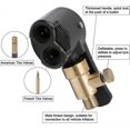 thumbnail image 4 of Car Tire Valve Adapter, Inflator Nozzle, Threaded Replacement Pump Head with Dual Valve, for Car, Bike and Motorcycle Tires, 4 of 5