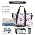 thumbnail image 4 of Travel Duffle Bag Cow Print Flowers Butterfly Travel Tote Bags Carry on Luggage Waterproof Weekender Bags with Top Handle Adjustable Shoulde Strap for Travel Gym, 4 of 5