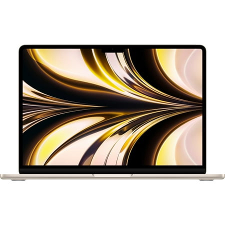 Apple MacBook Air 13.6" with Liquid Retina Display, M2 Chip with 8-Core CPU and 10-Core GPU, 16GB Memory, 512GB SSD, 35W Dual USB-C Power Adapter, Starlight, Mid 2022