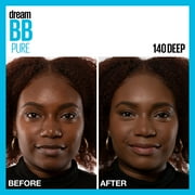 Maybelline Dream Pure BB Cream Skin Perfector 8-in-1 for Deep Skin Tone, 1 fl oz