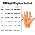 thumbnail image 2 of MRX Weight Lifting Gloves Leather Workout Gloves with Long Wrist Strap Black, 2 of 6