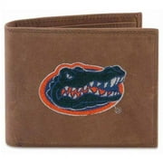Florida Passcase Embroidered Leather Wallet