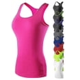 thumbnail image 5 of Débardeur de Course pour Femme Débardeur de Compression Dos Nageur Sans Manches Couche de Base Athlétique Spandex Respirant Séchage Rapide Gym Entraînement Course Jogging Sports, 5 of 5