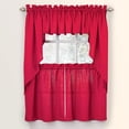 thumbnail image 3 of Collections Etc Solid Textured Swag Window Valance with Rod Pocket Top for Easy Hanging, 3 of 5