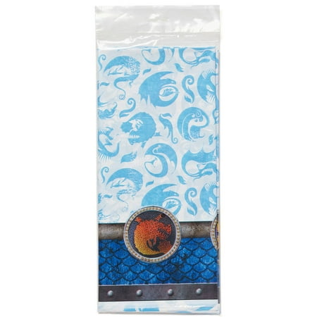 How to Train Your Dragon Plastic Table Cover, 54 in. x 96 in, Party Supplies