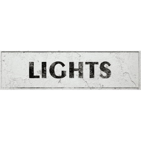 Vintage Lights Laundry Room Shabby Distressed Sign Wall Decor For Country Farmhouse On