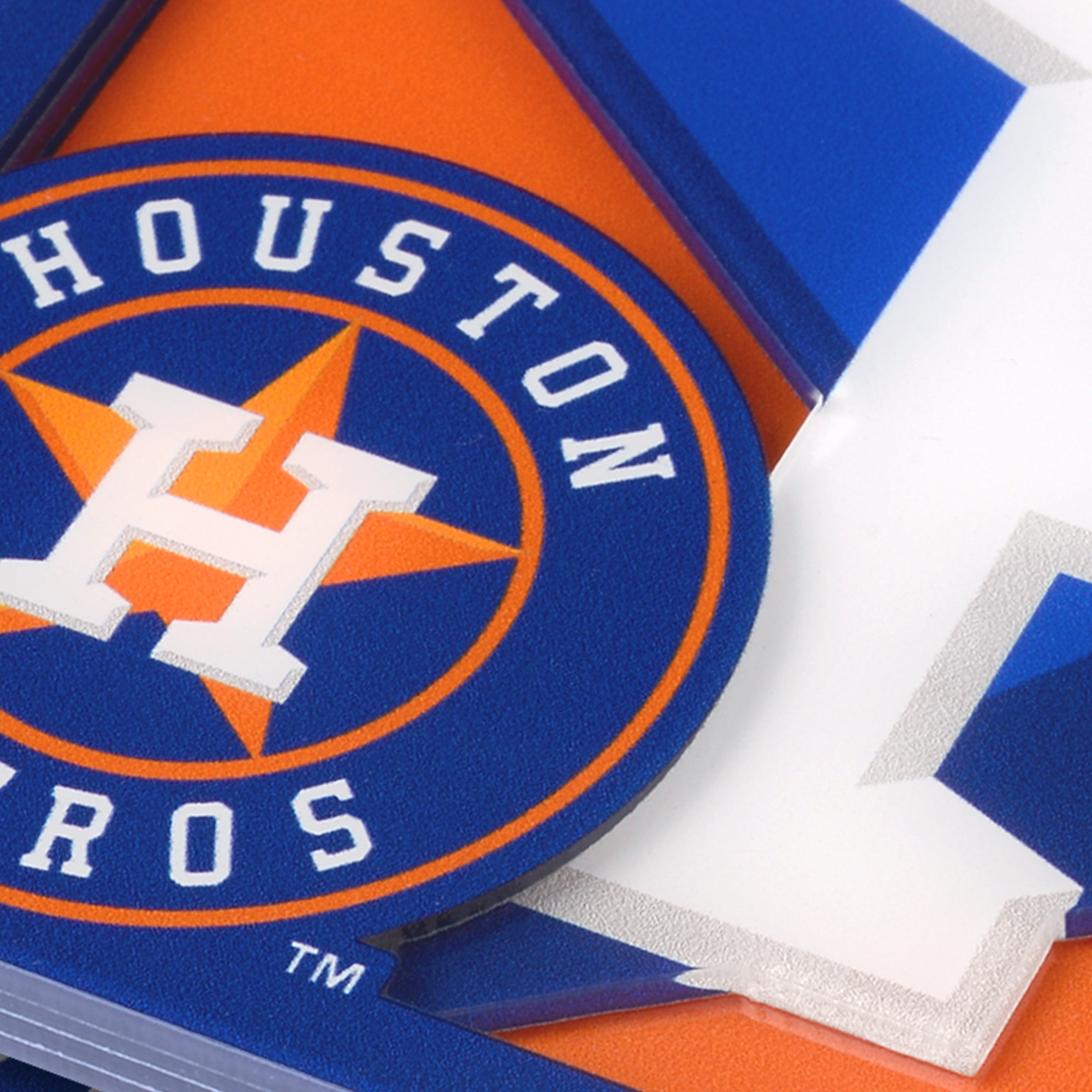 YouTheFan MLB Houston Astros 3D-LSC 3D Logo Series Coasters - Pack of 2