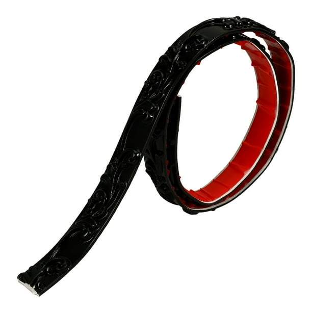 KAKOWELY 1 rollo de tira de sellador flexible para borde de espejo, moldura de esquina de pared autoadhesiva, moldura de esquina
