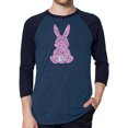 thumbnail image 1 of Men's Raglan Baseball Word Art T-shirt - Easter Bunny, 1 of 2