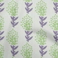 thumbnail image 1 of oneOone Cotton Cambric Green Fabric Asian Block Floral Craft Projects Decor Fabric Printed By The Yard 42 Inch Wide, 1 of 4