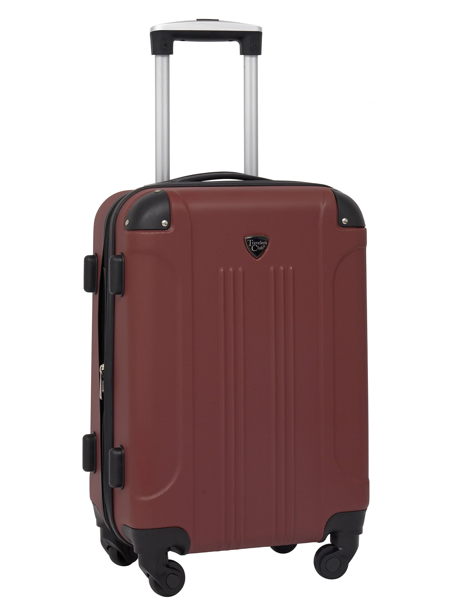 Travelers Club Chicago 3 Piece Expandable Carry-on Hardside Luggage Set, - Apple Butter