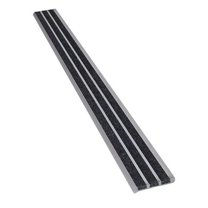 Stair Nosing Extruded Aluminum Black, 36 in W x 1/4 in Thick