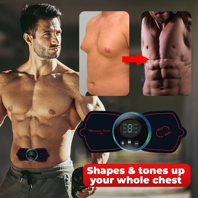 Masajeador mini multifuncional de microcorriente con 8 modos y 19 niveles de intensidad para aliviar el dolor corporal.