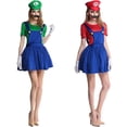 thumbnail image 3 of Disfraz de Super Mario, disfraz elegante, conjunto de sombrero, trajes de fiesta para niños y niñas, trajes de Cosplay, 3 of 4