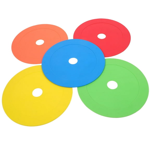 LABELEPH 5Pcs Football Marker for Training Assorted Color Tpe Material 11.8In