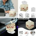 thumbnail image 7 of ZIATUBLES Stretch Computer High Back Chair Protectors with Armrest Covers, Remote Control Holder and Tissue Box Cover Office Decor Set of 5 for Home Living Room, Mushroom Butterfly Moon Star, L, 7 of 7