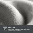 thumbnail image 4 of Bare Home Polar Fleece Bed Blanket - Lightweight - Premium Fleece - Throw, Light Gray, 4 of 6