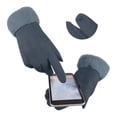 thumbnail image 5 of Fesfesfes Womens Gloves Touchable Screen Lady Winter Suede Gloves Warm Windproof Thick Gloves Full Finger Mittens For Outdoor Clearance Under $10, 5 of 5