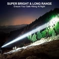 thumbnail image 5 of Flashlights High Lumens Rechargeable, Super Bright Long Range Small Powerful Flashlight, 6 Modes LED Tactical Pocket Waterproof Flash Light for Home Emergency (2, Green), 5 of 9