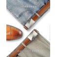 thumbnail image 3 of Belt for Men, Ratchet Belt with 1.5" Genuine Leather, Denim Belt with Easier Slide Buckle, Adjustable Trim to Fit, 3 of 3