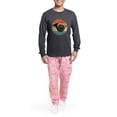 thumbnail image 5 of CafePress - French Horn Retro - Men's Long Sleeve Charcoal Pajama Set, 5 of 7