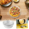 thumbnail image 3 of Lot de 10 Moules à Pâtisserie Jetables en Aluminium, Plateaux de Four Réutilisables pour Rôtir, Griller, Préparation de Repas, Idéal pour les Fêtes, le Camping, 3 of 8