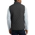 thumbnail image 4 of Men's Diamond Quilted Puffer Vest S, Dark Grey, 4 of 5