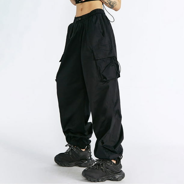 福袋 公式 Cargo Manxivoo Pants Women's Waisted High Women for Clothing