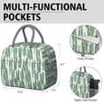 thumbnail image 6 of Reusable Cactus Lnsulated Lunch Bag for Women & Men-Leakproof Water-Resistant Cooler Tote,Large Capacity(10.6x8.7x6.3in)for Work,Office,Travel,Picnic,Beach., 6 of 7
