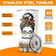 thumbnail image 6 of Tumbler 20 Oz With Lid And Straw, Day Mothers Women For Leopard Cheetah Print Funny Handle Mama Coffee Insulated Tumblers Mommy Mother Cups, Mom Gifts, Mom Bruh, 6 of 6
