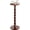 Dark brown, variant on Finew Solid Wood Drink Table, Rubber Wood‌ Small Round Side Table for Small Spaces, Martini Tables, Pedestal End Tables for Living Room, Bedroom, Corners, and Office (Brown, 9.4 inch)
