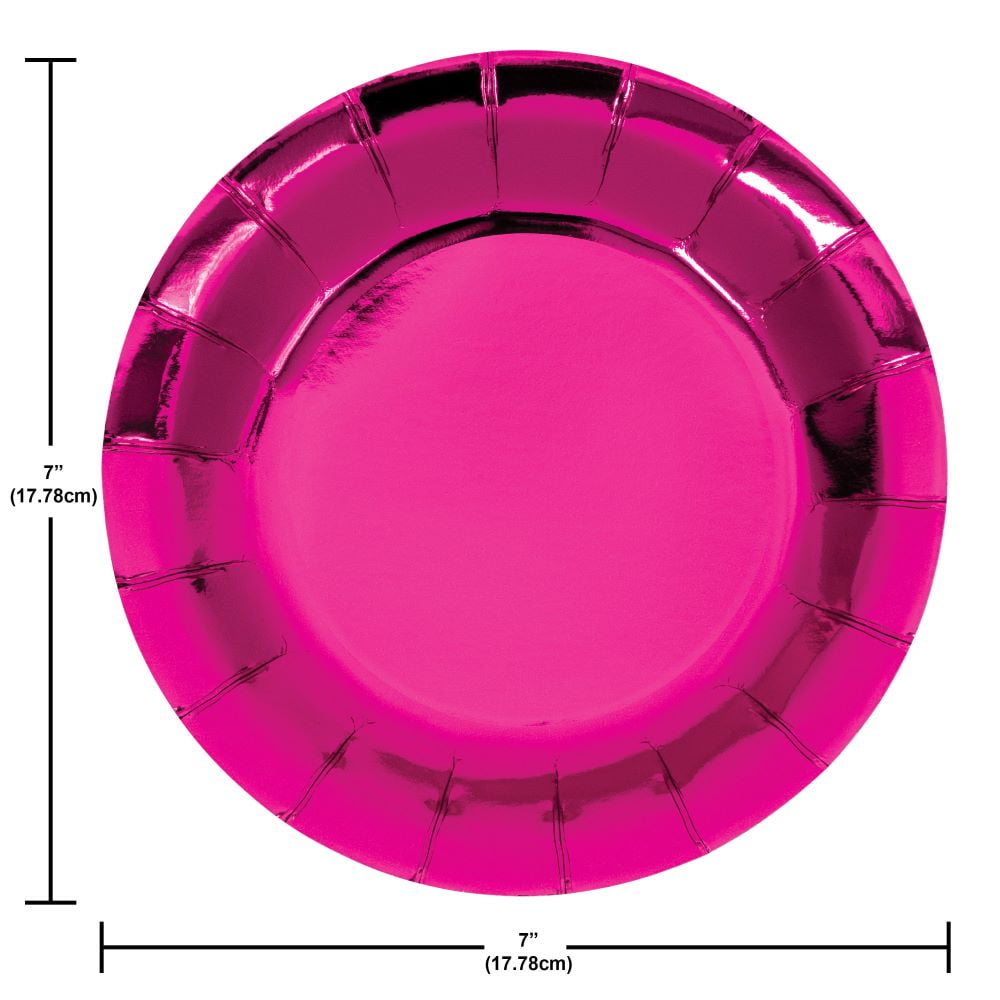 Hot Pink Foil 21st Birthday Tableware Set, Serves 8